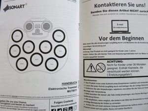 Elektronisches Schlagzeug Sonart Digital Drum Bild 5