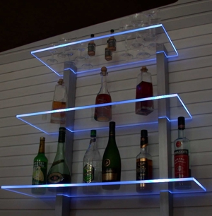 Bar Regal LED beleuchtet ideal für Flaschen oder Gläser Bild 3