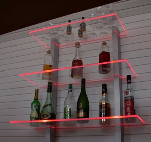 Bar Regal LED beleuchtet ideal für Flaschen oder Gläser Bild 2