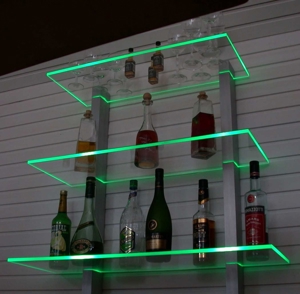 Bar Regal LED beleuchtet ideal für Flaschen oder Gläser Bild 1