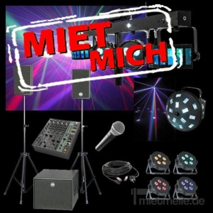Licht & Ton Technik mieten leihen Lautsprecher PA Boxen Anlage Party DJ Hochzeit Geburtstag Firma