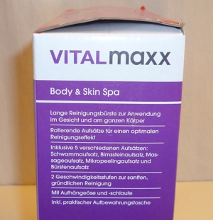 Wellnessbürste / Massagebürste von Vitalmaxx NEU Bild 2
