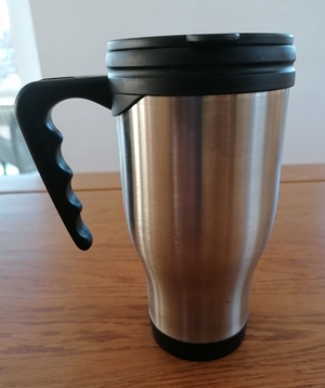 Auto-Isolierbecher, Themobecher, Edelstahl, Neu Bild 2