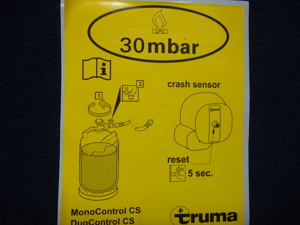 Gasdruckregler mit Crashsensor für den Einflaschen-Betrieb. Bild 3