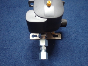 Gasdruckregler mit Crashsensor für den Einflaschen-Betrieb. Bild 1