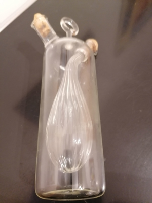 Essig-Öl-Flasche aus Glas, 2 in 1 Bild 3