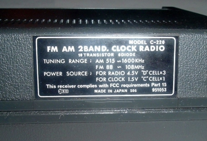 FM/AM AFC Clock Radio unknown, Startone Bild 4