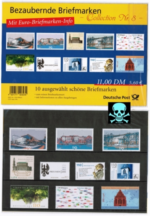 Bezaubernde Briefmarken" Collection Nr. 8, Doppelwährung, Bild 1