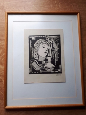 Lithogaphie ,Original ,signiert und datiert 1924 Bild 3