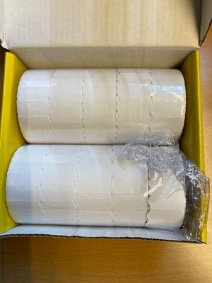 Preis-Etiketten 26 x 12 mm, weiß, 15.000 Etiketten   10 Rollen Bild 2