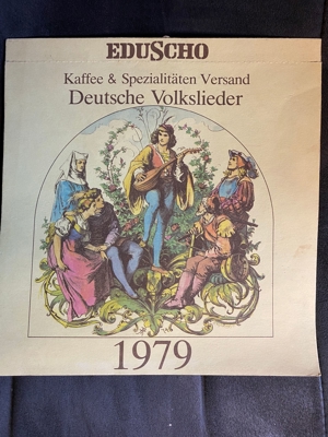 Abreißkalender EDUSCHO 1979 Deutsche Volkslieder