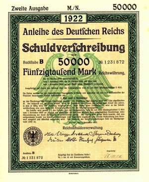 10 Historische Wertpapiere Dt. Reich Anleihen 1908-1942 Bild 7