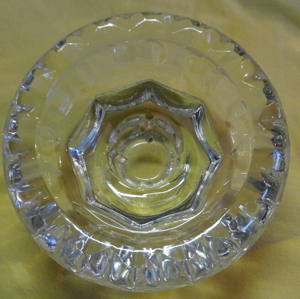 D Kerzenhalter Glas klar Teelichthalter   9 H4,5 Kerze  2 kaum benutzt gut erhalten Dekoration Kerze Bild 5