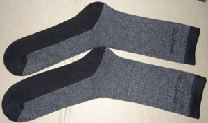 SK  Dickies Thermosocken Wärmende Winter Socken Strümpfe Gr. 43 schwarz grau 1 mal getragen Kleidung Bild 3