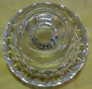 D Kerzenhalter Glas klar Teelichthalter   9 H4,5 Kerze  2 kaum benutzt gut erhalten Dekoration Kerze Bild 2
