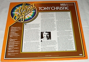 R LP TONY CHRISTIE The Original Tony Christie MCA Records 2  Schallplatte Vinyl Album Bild 2