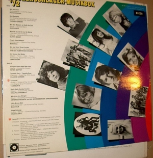 B LPS Spitzenschlager Musikbox `72 Sonderauflage 1972 DECCA 28 300-2 Langspielplatte Sampler Bild 2