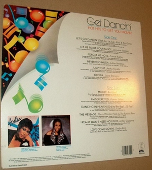 B LPS GET DANCIN  HOT HITS TO GET You MOVIN  1983 K-Tel Presents TU3110 USA Langspielplatte Sampler  Bild 2