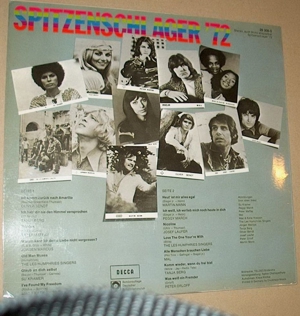 B LPS Spitzenschlager `72 1972 Sonderauflage DECCA 28 308-5 Langspielplatte Schallplatte Sampler Bild 2