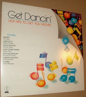 B LPS GET DANCIN  HOT HITS TO GET You MOVIN  1983 K-Tel Presents TU3110 USA Langspielplatte Sampler  Bild 1