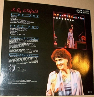 B LP SALLY Oldfield IN Concert 1982 Bronze 204 782-320 Langspielplatte Schallplatte Album Bild 2