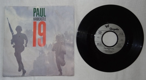 P Single Paul Hardcastle 19 Fly by night Chrysalis 107386 1985 gut erhalten Schallplatte Oldie Bild 2