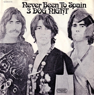 R Single 3 DOG NIGHT NEVER BEEN TO SPAIN   PEACE of mind Probe   Schallplatte Vinyl Bild 1