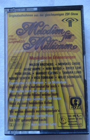 MC Melodien für Millionen Musikalische Erinnerungen Ariola 4007194067105 Musikkassette Schlager