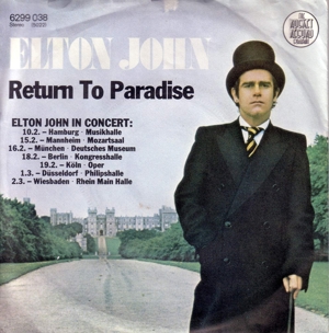 R Single ELTON JOHN SONG FOR GUY RETURN TO PARADISE 1978 Schallplatte Vinyl