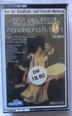 MC Bert Kaempert &sein Orchester Wonderland by Night 20 Melodien Polystar 225656 1978 Musikkassette Bild 1