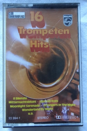 MC 16 Trompeten Hits Club Sonderauflage Philips Stereo 22934-1 Musikkassette Blasmusik Bild 4