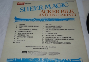 LP Acker Bilk and his Clarinet Sheer Magic 20Hits Warwick WW5028 1977 Langspielplatte Vinyl Bild 4