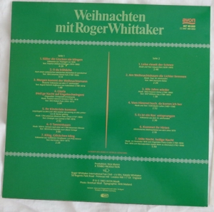 LP Roger Whittaker Weihnachten Mit Roger Whittaker Avon INT 161.553 1983Langspielplatte Vinyl Bild 7