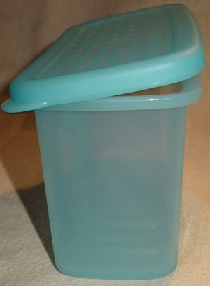 XP Tupperware PRIMA KLIMA OASE 350 ml türkis Aufbewahrungsbehälter 3735A-3 +Klappe 4736A-1 kaum ben