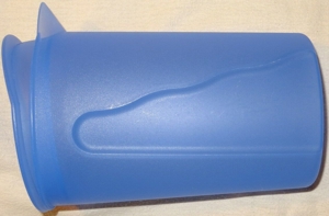 XP Tupperware Getränkebehälter 1L Junge Welle blau mit Klappdeckel ohne Griff 3216A-1 Deckel 3217A-2 Bild 3