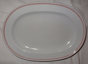 C H&G Selb Bavaria Germany Heinrich U.S. Zone Servierplatte gut erhalten Fleischplatte Porzellan