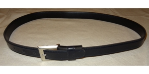 GL Gürtel Damengürtel Gr.42 84dunkelblau Textilleder kaum getragen gut erhalten