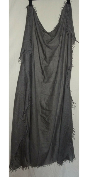 KE Schal groß Tuch XXL 140x140 + Franzen grau kurze Zeit getragen gut erhalten Kleidung Damen Kopftu