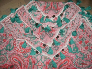 KE Schal Kopftuch Hüfttuch Strandtuch 100x100 Baumwolle kaum benutzt einwandfrei erhalten Damen Klei