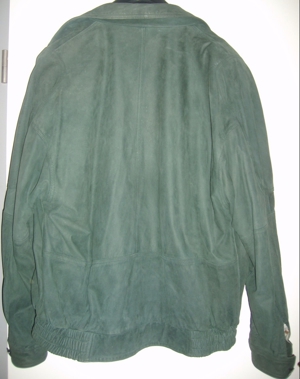 KJ MACHIAVELU Lederjacke Wildleder Gr. 52 Dunkelgrün wenig getragen einwandfrei erhalten Jacke Herre Bild 3