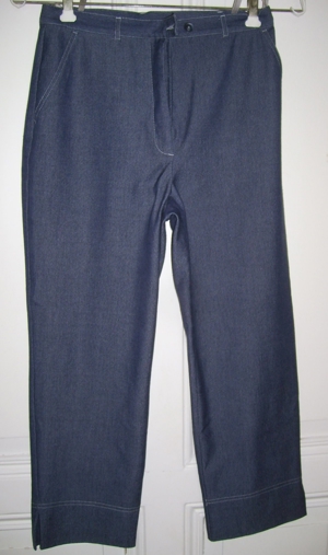 KHG C&A CANDA Hose wadenlang blau Gr.38 Elasthan wenig getragen, gut erhalten Damenhose Caprihose Bild 1