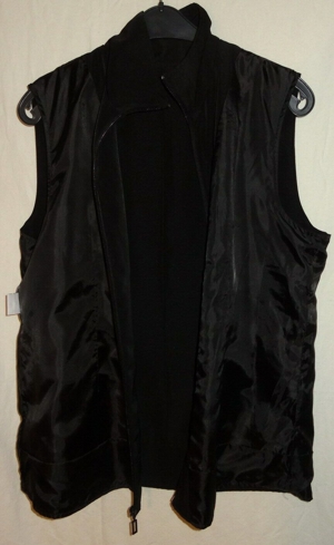 KL Vunic Jacke ärmellos Gr. 44 schwarz Reisverschluss Polyester wenig getragen einwandfrei erhalten  Bild 5