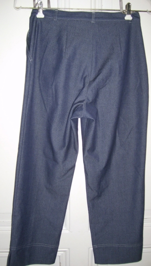 KHG C&A CANDA Hose wadenlang blau Gr.38 Elasthan wenig getragen, gut erhalten Damenhose Caprihose Bild 2