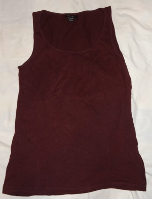 KT AMISU T-Shirt ärmellos Lila GR. L Baumwolle Elasthan wenig getragen gut erhalten Kleidung Damen Bild 1