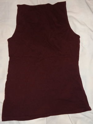 KT AMISU T-Shirt ärmellos Lila GR. L Baumwolle Elasthan wenig getragen gut erhalten Kleidung Damen Bild 2