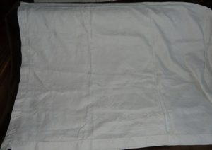 TW Tischdecke Tafeldecke 175x184 groß weiß Baumwolle ältere Decke für den festlichen Tisch gut erhal Bild 3
