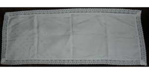 TWL Häkelspitze Borte Spitzenband 4cm 4 Teile Polyester inkl. Läufer 92x32 cremefarben Tischwäsche Bild 1