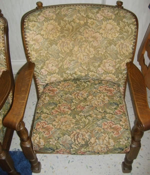 D Sitzgarnitur 4-teilig:1 Sitzcouch 2x Sessel 1x Tisch ältere Möbel zum Abhole Bild 3