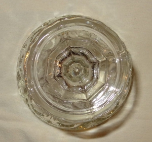 CT Schale aus Glas Glasschüssel mit Fuß Liliendekor H13,5  14,5 kaum benutzt einwandfrei erhalten Bild 3