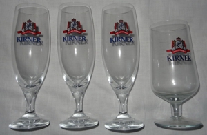 HK SAHM Kirner Biergläser 4 Gläser: 3 x0,3 + 1 x 0,4l wenig benutzt einwandfrei Trinkglas Bierglas A Bild 1